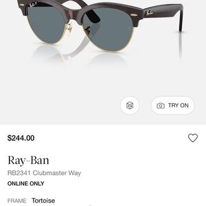 Ray-Ban Clubmaster Sunglasses in Tortoise and Gold polarized